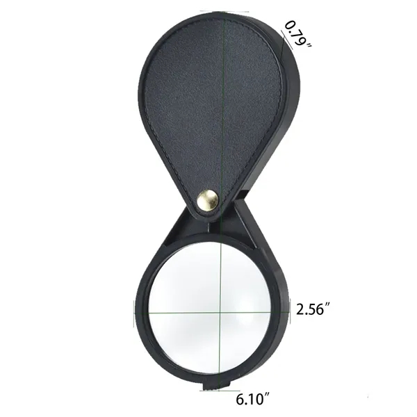 Portable Folding Pocket 10X Magnifying Glass For Reading - Portable Folding Pocket 10X Magnifying Glass For Reading - Image 1 of 3