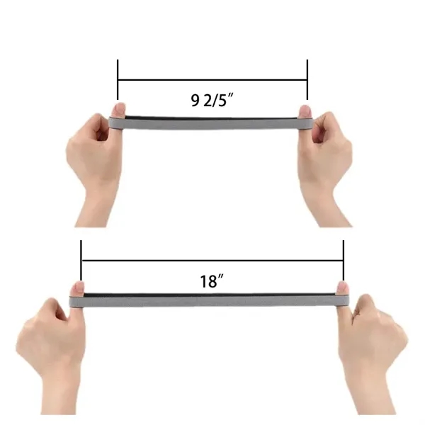 Elastic Headband Running Sweat-Absorbing With Silicone Strip - Elastic Headband Running Sweat-Absorbing With Silicone Strip - Image 1 of 2