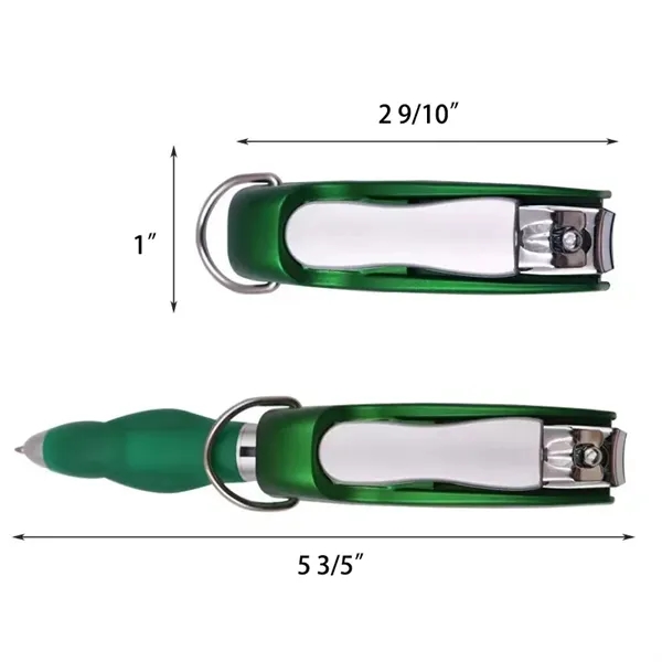 Multifunctional Keychain Ballpoint Pen With Nail Clippers - Multifunctional Keychain Ballpoint Pen With Nail Clippers - Image 1 of 3