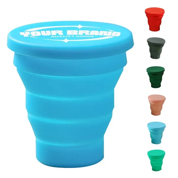 5.75oz Portable Outdoor Camping Foldable Silicone Water Cup - 5.75oz Portable Outdoor Camping Foldable Silicone Water Cup - Image 0 of 3