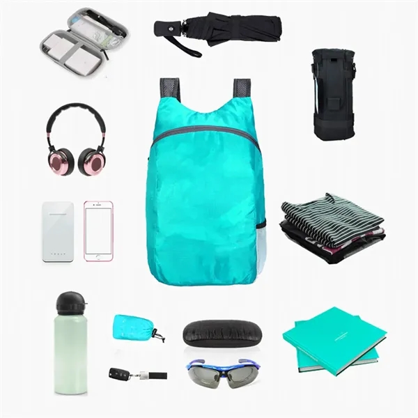 Outdoor Water Resistant Lightweight Packable Backpack - Outdoor Water Resistant Lightweight Packable Backpack - Image 3 of 4