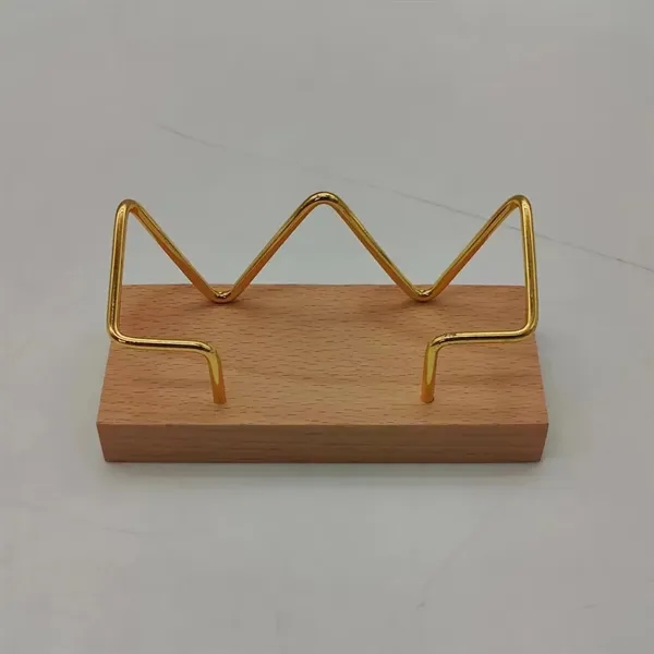 Wood Business Card Holder for Desk - Wood Business Card Holder for Desk - Image 5 of 5