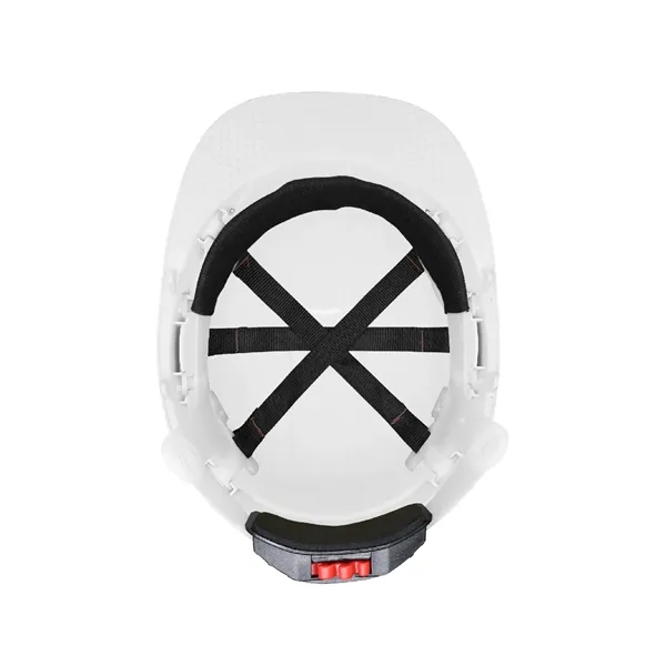 White Unvented Cap Style Hard Hat With Six-Point Ratchet - White Unvented Cap Style Hard Hat With Six-Point Ratchet - Image 3 of 5