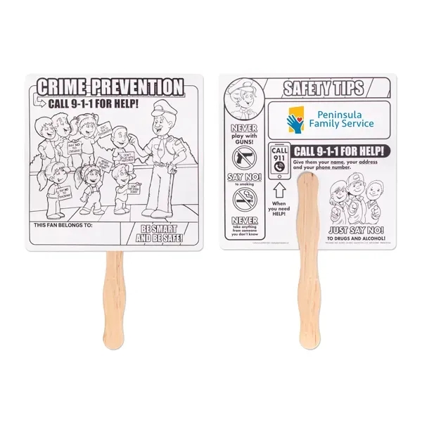 Crime Prevention Hand Fan - Crime Prevention Hand Fan - Image 0 of 0