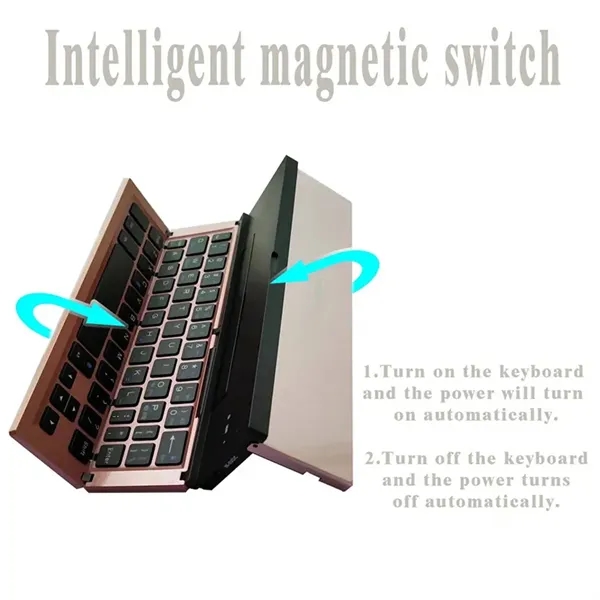 Mini Portable Wireless Bluetooth Keyboard - Mini Portable Wireless Bluetooth Keyboard - Image 2 of 5