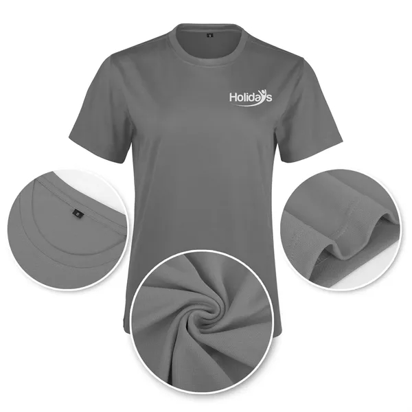 Ladies UV Micro Mesh Short Sleeve T-Shirt - Ladies UV Micro Mesh Short Sleeve T-Shirt - Image 1 of 7