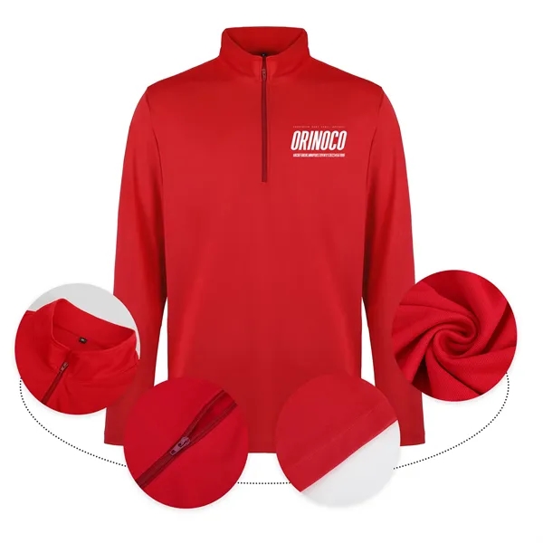 Men's UV Micro Mesh Quarter Zip Pullover - Men's UV Micro Mesh Quarter Zip Pullover - Image 1 of 2