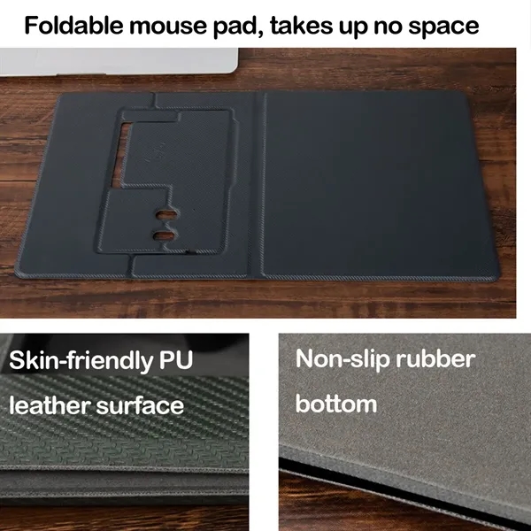 Foldable Wireless Charging Mouse Pad - Foldable Wireless Charging Mouse Pad - Image 2 of 5