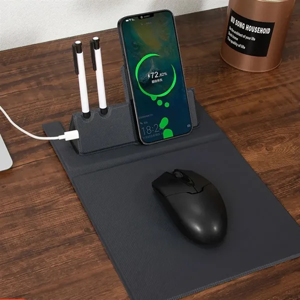 Foldable Wireless Charging Mouse Pad - Foldable Wireless Charging Mouse Pad - Image 3 of 5