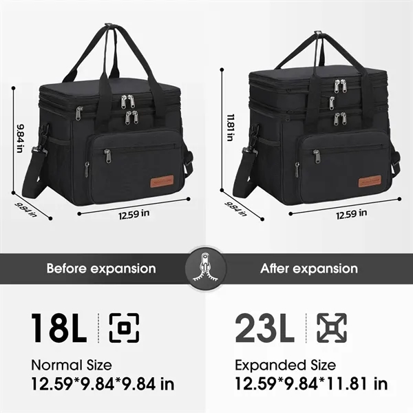 23L Double Deck Insulated Cooler Lunch Bag - 23L Double Deck Insulated Cooler Lunch Bag - Image 1 of 7