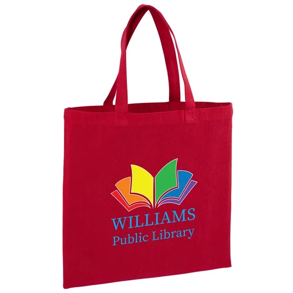 Recycled Cotton Canvas Tote Bag 15" x 15" - Full Color - Recycled Cotton Canvas Tote Bag 15" x 15" - Full Color - Image 3 of 11
