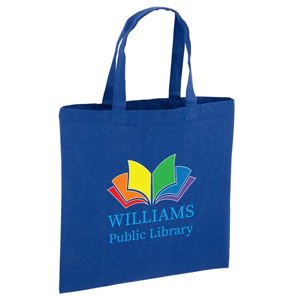 Recycled Cotton Canvas Tote Bag 15" x 15" - Full Color - Recycled Cotton Canvas Tote Bag 15" x 15" - Full Color - Image 2 of 11