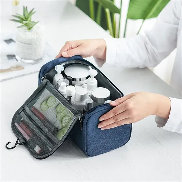 Portable Zipper Waterproof Cosmetic Toiletry Bag Kit - Portable Zipper Waterproof Cosmetic Toiletry Bag Kit - Image 3 of 4