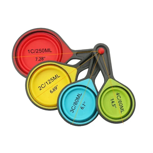 Food Grade Silicone Collapsible Portable Tool Measuring Cup - Food Grade Silicone Collapsible Portable Tool Measuring Cup - Image 1 of 4