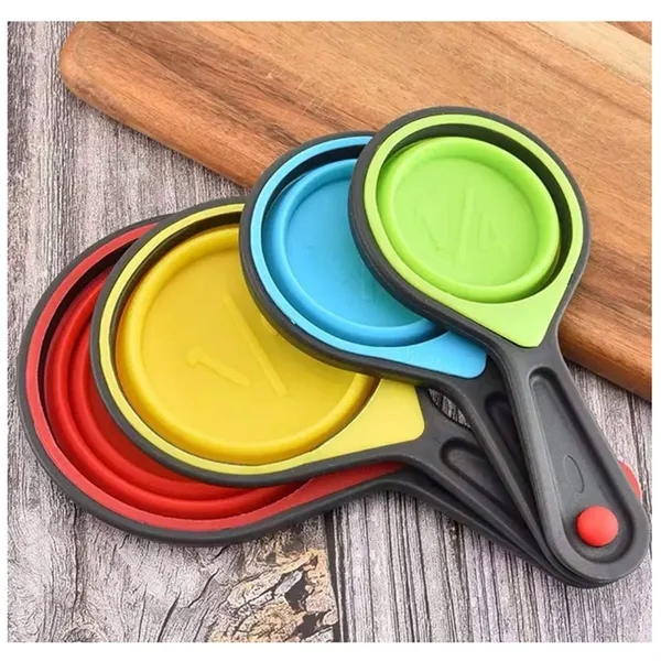 Food Grade Silicone Collapsible Portable Tool Measuring Cup - Food Grade Silicone Collapsible Portable Tool Measuring Cup - Image 3 of 4