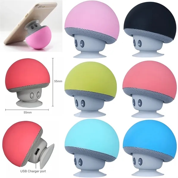 Portable Mini Shroom BT Speaker Mobile Phone Holder - Portable Mini Shroom BT Speaker Mobile Phone Holder - Image 4 of 4