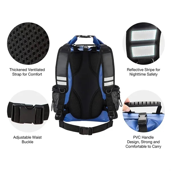 Waterproof Floating Dry Sack Backpack Kayak Rafting Bag - Waterproof Floating Dry Sack Backpack Kayak Rafting Bag - Image 3 of 5