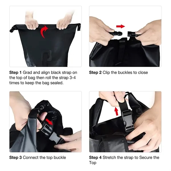 Waterproof Floating Dry Sack Backpack Kayak Rafting Bag - Waterproof Floating Dry Sack Backpack Kayak Rafting Bag - Image 4 of 5