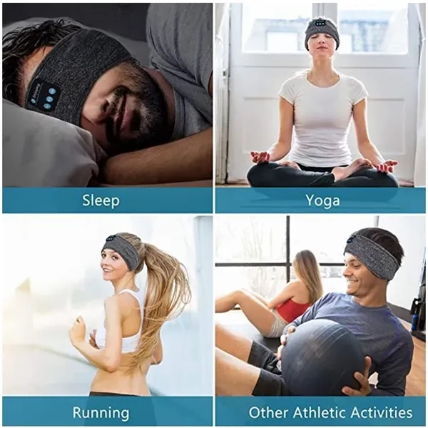 Sleep Headphones Wireless Bluetooth Sports Headband - Sleep Headphones Wireless Bluetooth Sports Headband - Image 3 of 4