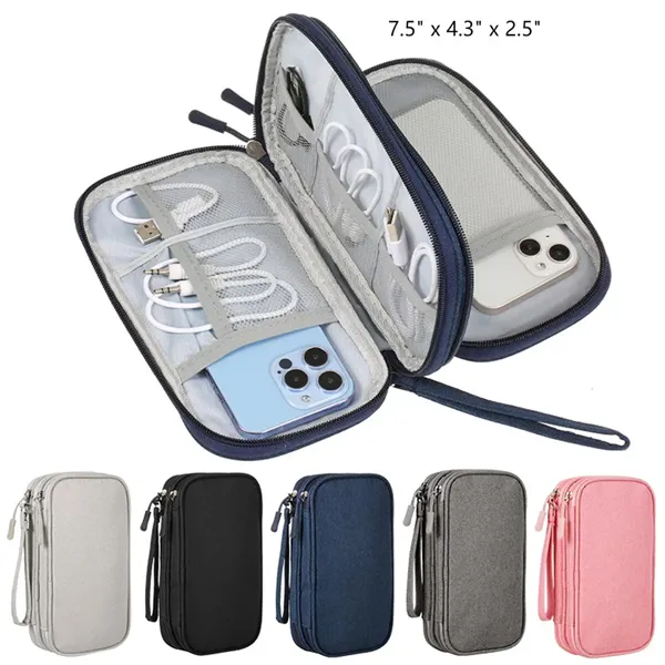 Electronic Accessories Organizer Travel Cable Bag - Electronic Accessories Organizer Travel Cable Bag - Image 0 of 5