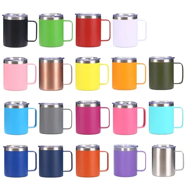 12oz Stainless Steel Insulated Coffee Mug With Handle - 12oz Stainless Steel Insulated Coffee Mug With Handle - Image 2 of 10