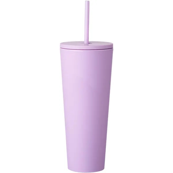 Kenai Plastic Tumbler, 24 oz, with Straw - Kenai Plastic Tumbler, 24 oz, with Straw - Image 3 of 4