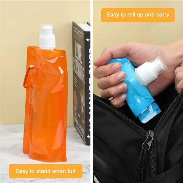 16Oz Collapsible Water Bottle - 16Oz Collapsible Water Bottle - Image 4 of 4