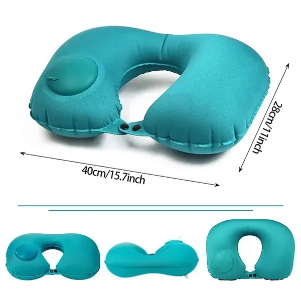 In stock Push Inflatable Travel Neck Pillows - In stock Push Inflatable Travel Neck Pillows - Image 3 of 4