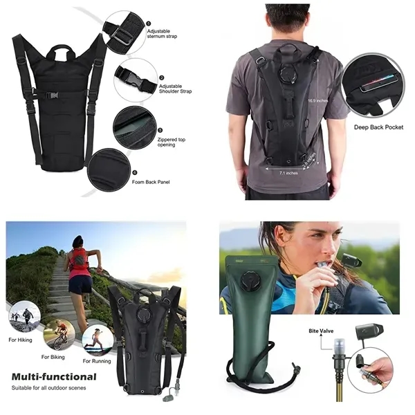 Hydration Backpack with 3L Bladder - Hydration Backpack with 3L Bladder - Image 1 of 2