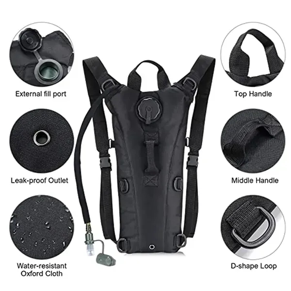 Hydration Backpack with 3L Bladder - Hydration Backpack with 3L Bladder - Image 2 of 2