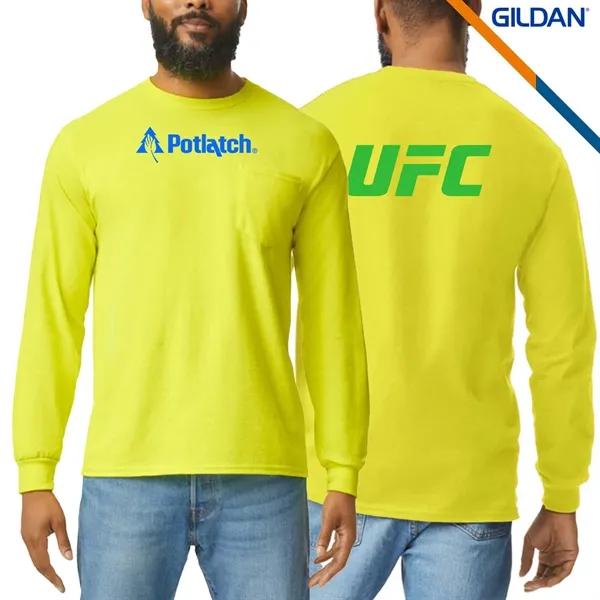 Gildan® 6.1oz 100% Cotton Preshrunk Long Sleeve T-Shirts - Gildan® 6.1oz 100% Cotton Preshrunk Long Sleeve T-Shirts - Image 1 of 8