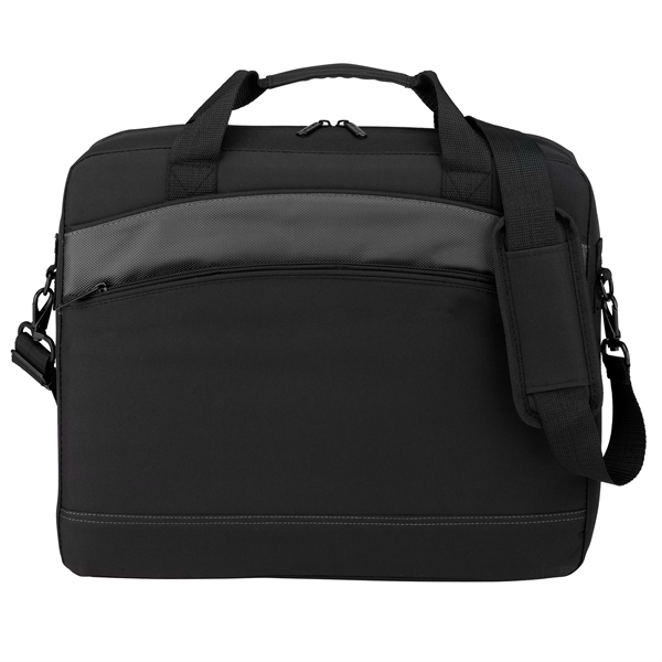 Slim Line Computer Briefcase - Laptop Bag, 600D Polyester - Slim Line Computer Briefcase - Laptop Bag, 600D Polyester - Image 1 of 1