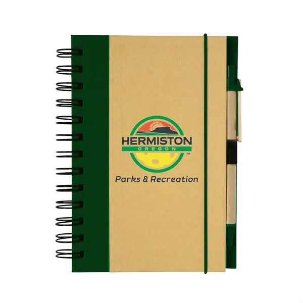 Full color Eco-Inspired Spiral Notebook & Pen - Full color Eco-Inspired Spiral Notebook & Pen - Image 5 of 6