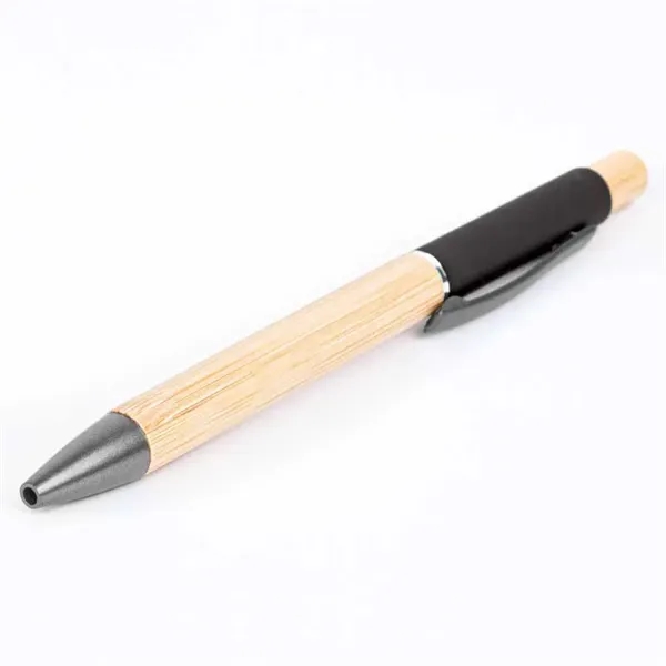 Bamboo Barrel Pen with Gun Metal Clip - Bamboo Barrel Pen with Gun Metal Clip - Image 6 of 14