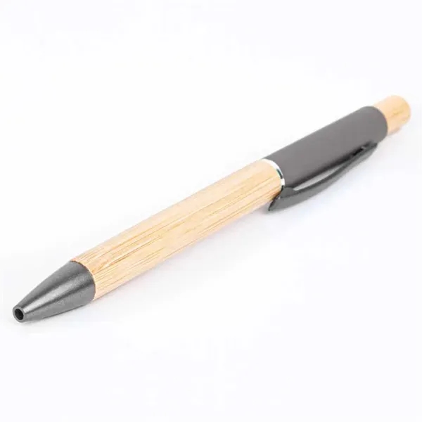 Bamboo Barrel Pen with Gun Metal Clip - Bamboo Barrel Pen with Gun Metal Clip - Image 9 of 14