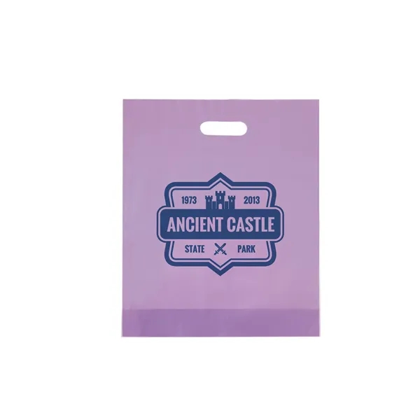 Frosted Plastic Die Cut Bag - Flexo Ink - Frosted Plastic Die Cut Bag - Flexo Ink - Image 9 of 14
