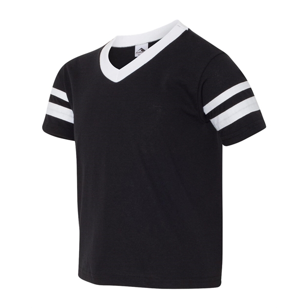 Augusta Sportswear Youth V-Neck Jersey with Striped Sleeves - Augusta Sportswear Youth V-Neck Jersey with Striped Sleeves - Image 2 of 73