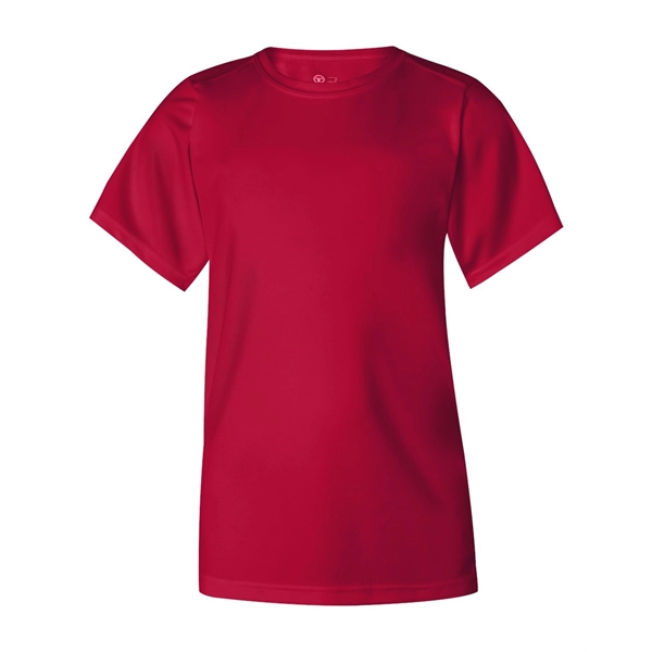 Medium Badger Youth Dry Core Performance T-Shirt Pink 