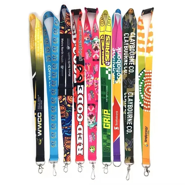 Full Color Imprint Weave Dye Sublimation Lanyard - Full Color Imprint Weave Dye Sublimation Lanyard - Image 0 of 1