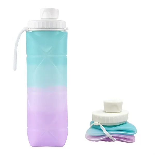 BPA-free silicone Lightweight and foldable water bottle - BPA-free silicone Lightweight and foldable water bottle - Image 2 of 8