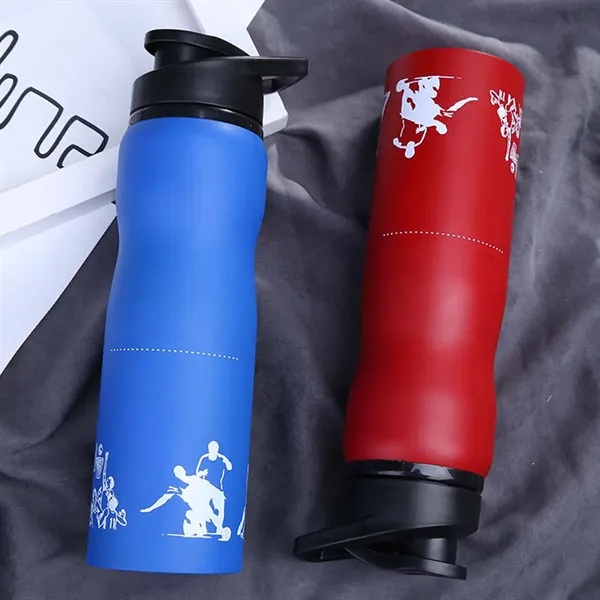 Large Stainless Steel Sports Outdoor Portable Water Bottle - Large Stainless Steel Sports Outdoor Portable Water Bottle - Image 3 of 4