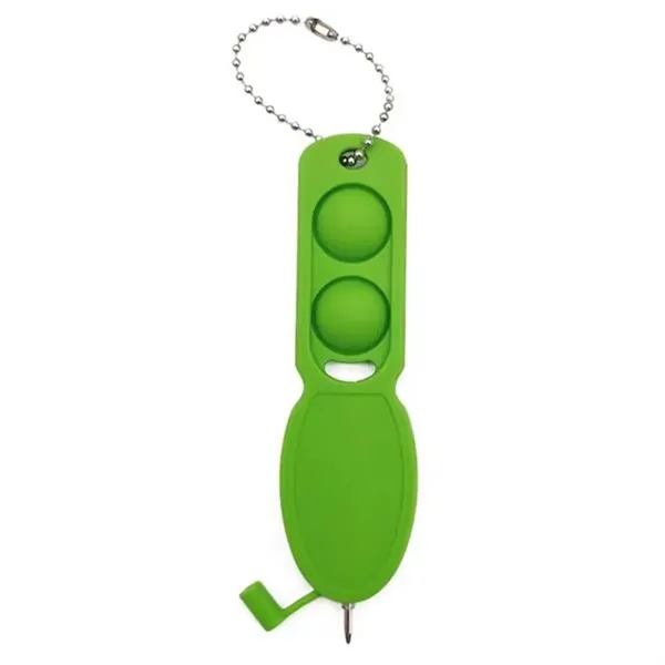 Silicone Portable Push Pop Pen With Carabiner - Silicone Portable Push Pop Pen With Carabiner - Image 3 of 3