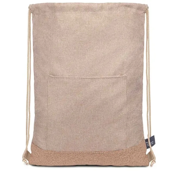 Taylor RPET Drawstring Backpack - Khaki - Taylor RPET Drawstring Backpack - Khaki - Image 2 of 4