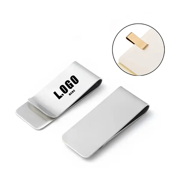 Mini Stainless Steel Engravable Money Clip - Mini Stainless Steel Engravable Money Clip - Image 0 of 1