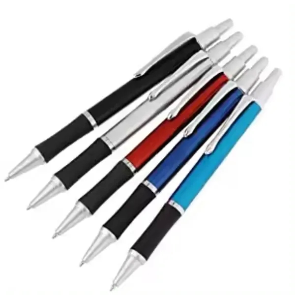 Custom Ballpoint Pen with Rubber Grip - Custom Ballpoint Pen with Rubber Grip - Image 1 of 2