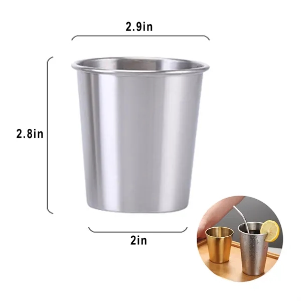 6OZ Mini Single Wall Stainless Steel Pint Cups - 6OZ Mini Single Wall Stainless Steel Pint Cups - Image 1 of 1