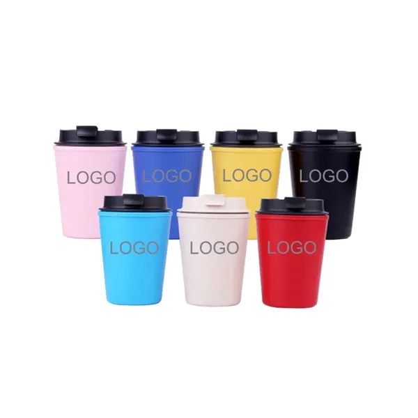 Reuseable PP Coffee Mug with Lid - Reuseable PP Coffee Mug with Lid - Image 1 of 7