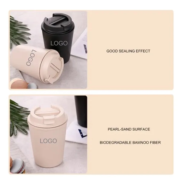 Reuseable PP Coffee Mug with Lid - Reuseable PP Coffee Mug with Lid - Image 2 of 7