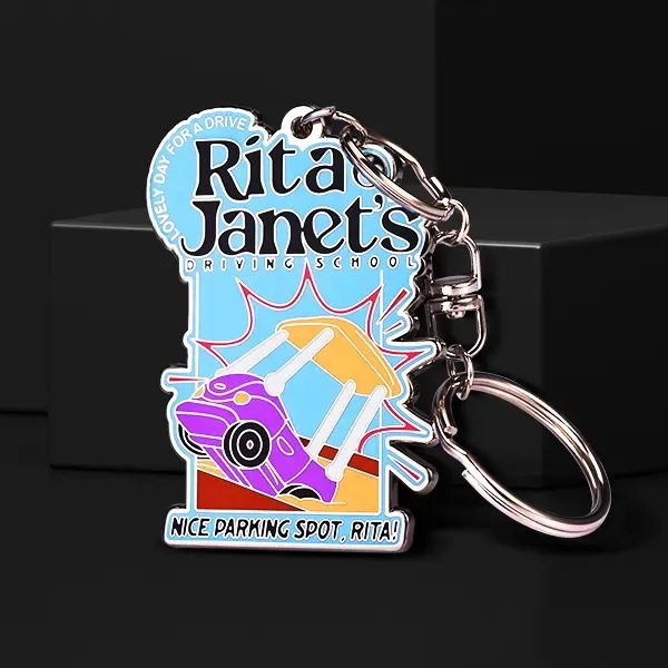 Hard Enamel Key Chain 1"- 2.5" - Hard Enamel Key Chain 1"- 2.5" - Image 0 of 10