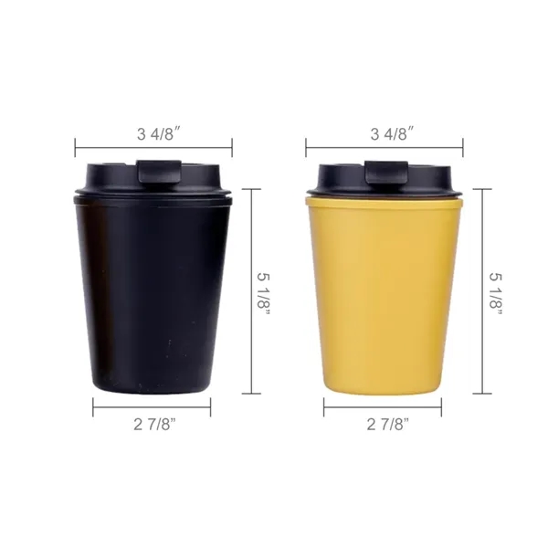 Reuseable PP Coffee Mug with Lid - Reuseable PP Coffee Mug with Lid - Image 6 of 7
